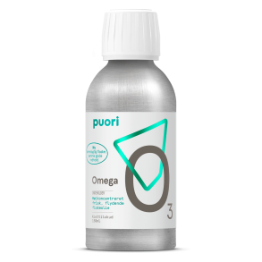 Puori O3L – Højkoncentreret, frisk fiskeolie (150 ml)