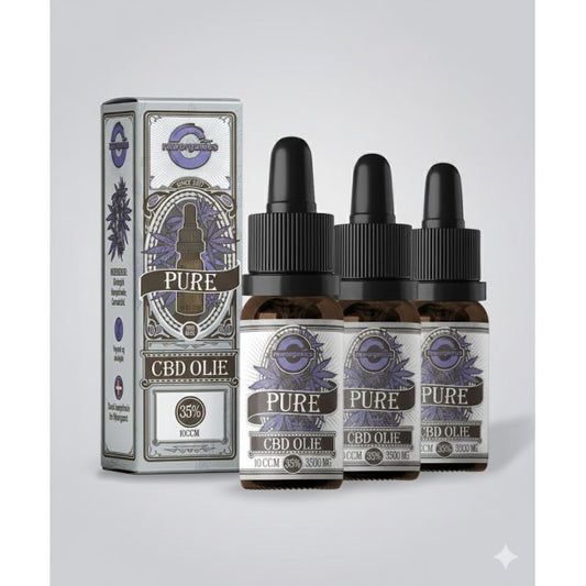 3 stk. Dansk Raw Organics CBD Olie 35% uden THC